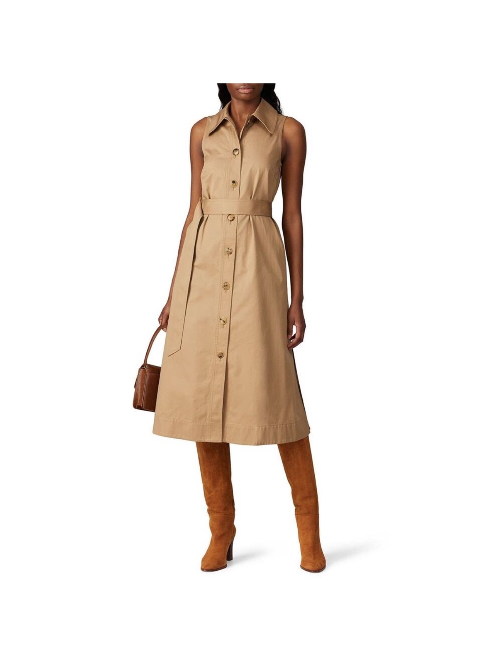 Kate Spade Belted Trench Shirt Dress - Beige